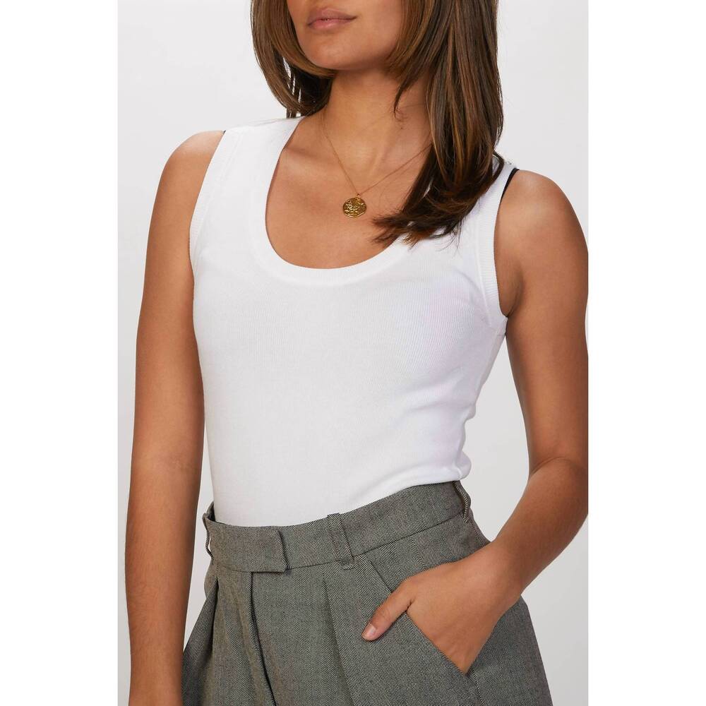 NEW IN THE MOOD FOR LOVE angel tank top in white